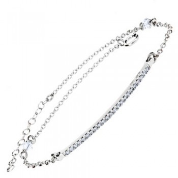 Λευκόχρυσο βραχιόλι Κ14