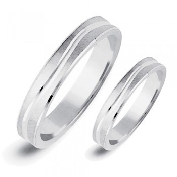 Σετ βέρες από λευκό χρυσό Κ14