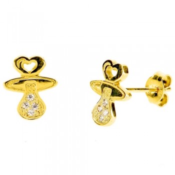 Παιδικά χρυσά σκουλαρίκια Κ9
