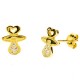 Παιδικά χρυσά σκουλαρίκια Κ9