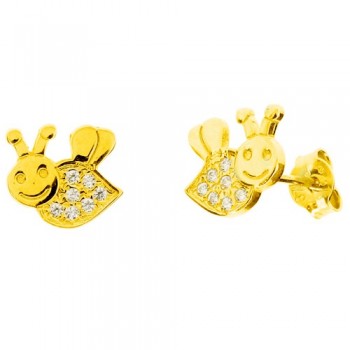 Παιδικά χρυσά σκουλαρίκια Κ9