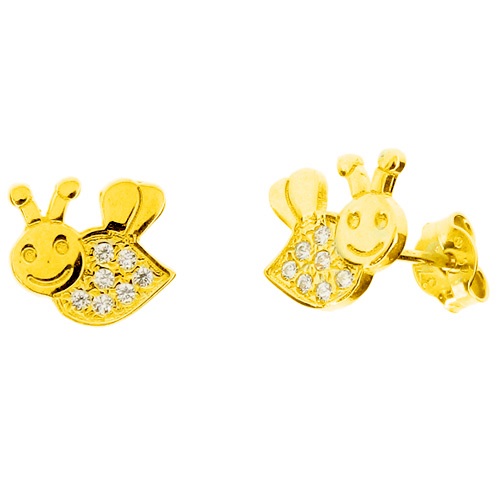 Παιδικά χρυσά σκουλαρίκια Κ9