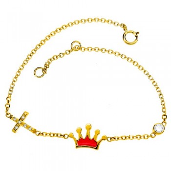 Χρυσό παιδικό βραχιόλι Κ9