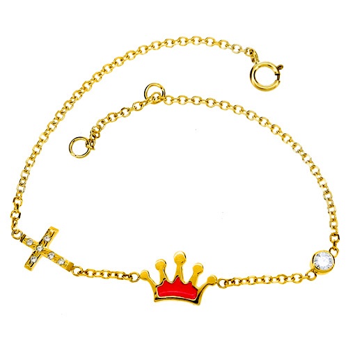 Χρυσό παιδικό βραχιόλι Κ9