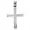 Λευκόχρυσος βαπτιστικός σταυρός Κ14