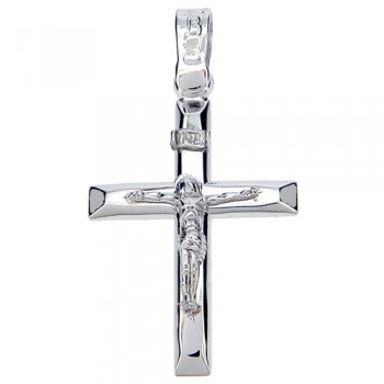 Ανδρικός λευκόχρυσος σταυρός Κ14