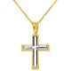 Χρυσός σταυρός Κ9 με αλυσίδα