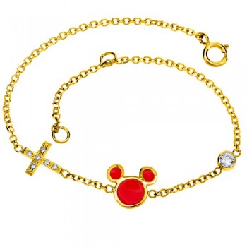 Χρυσό παιδικό βραχιόλι Κ9