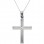 Λευκόχρυσος σταυρός Κ9 με αλυσίδα