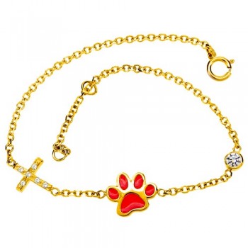 Χρυσό παιδικό βραχιόλι Κ9