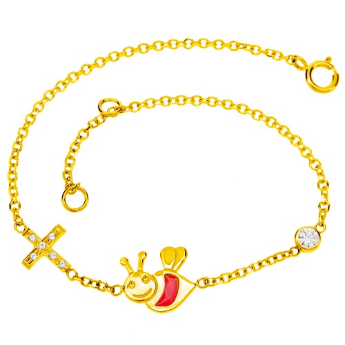 Χρυσό παιδικό βραχιόλι Κ9