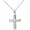 Λευκόχρυσος σταυρός Κ9 με αλυσίδα
