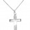 Λευκόχρυσος σταυρός Κ9 με αλυσίδα