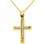 Χρυσός σταυρός Κ9 με αλυσίδα