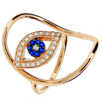 Ασημένιο δαχτυλίδι 925 σε ροζ χρώμα