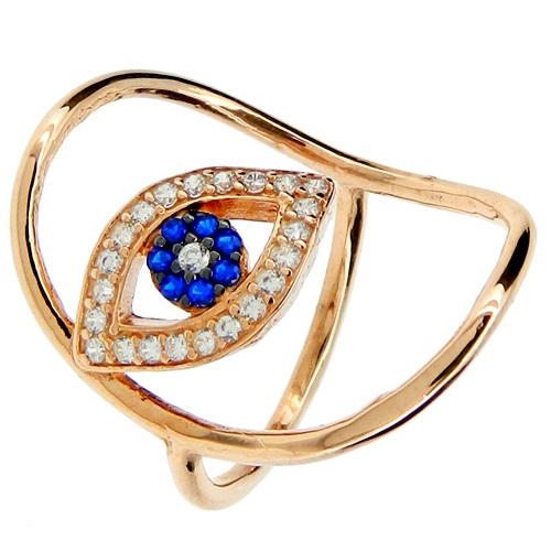 Ασημένιο δαχτυλίδι 925 σε ροζ χρώμα