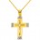 Χρυσός σταυρός Κ14 με αλυσίδα