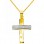 Χρυσός σταυρός Κ14 με αλυσίδα