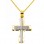 Χρυσός σταυρός Κ14 με αλυσίδα