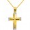 Χρυσός σταυρός Κ14 με αλυσίδα