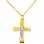 Χρυσός βαπτιστικός σταυρός Κ14 με αλυσίδα