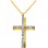 Χρυσός σταυρός Κ14 με αλυσίδα