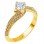 Χρυσό δαχτυλίδι μονόπετρο Κ9