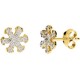 Χρυσά σκουλαρίκια Κ14 με ζιργκόν