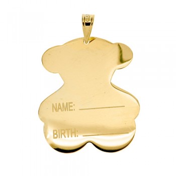 Χρυσό παιδικό μενταγιόν ταυτότητα Κ9