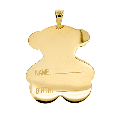 Χρυσό παιδικό μενταγιόν ταυτότητα Κ9