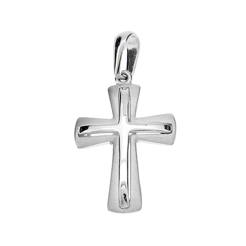 Λευκόχρυσος  σταυρός Fashion K14