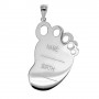 Λευκόχρυσο παιδικό μενταγιόν ταυτότητα Κ9