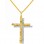Χρυσός  σταυρός Κ14 με αλυσίδα