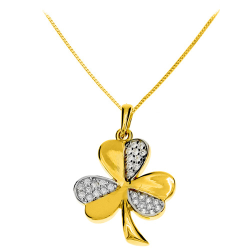 Χρυσό μενταγιόν Κ14 με αλυσίδα