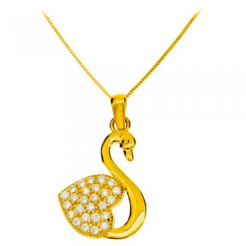 Χρυσό μενταγιόν Κ14 με αλυσίδα