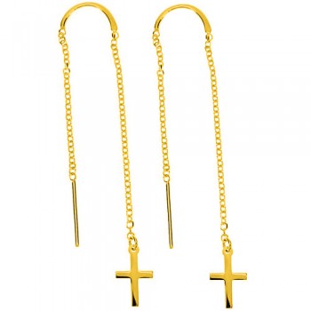 Χρυσά κρεμαστά σκουλαρίκια  Κ14