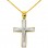 Χρυσός βαπτιστικός σταυρός Κ14 με αλυσίδα