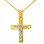 Χρυσός βαπτιστικός σταυρός Κ14 με αλυσίδα