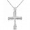 Λευκόχρυσος σταυρός Κ14 με αλυσίδα