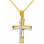 Χρυσός βαπτιστικός σταυρός Κ14 με αλυσίδα