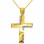 Χρυσός βαπτιστικός σταυρός Κ14 με αλυσίδα
