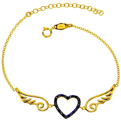 Χρυσό βραχιόλι Κ14 με ζιργκόν