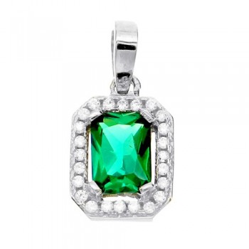 Λευκόχρυσο  μενταγιόν Κ14