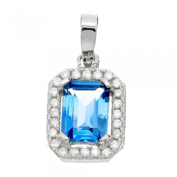 Λευκόχρυσο  μενταγιόν Κ14