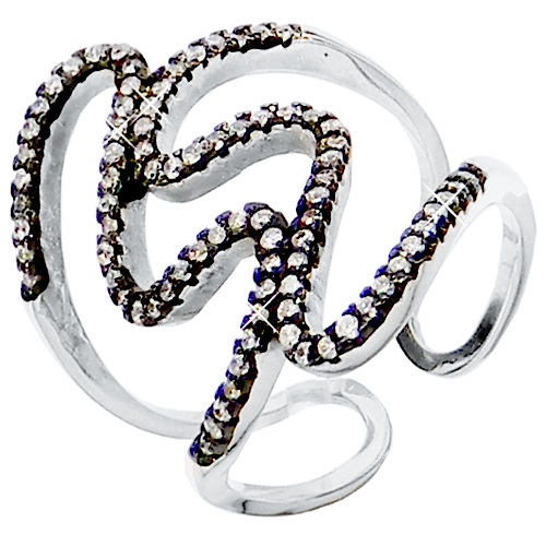 Ασημένιο δαχτυλίδι 925 με ζιργκόν