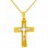 Χρυσός βαπτιστικός σταυρός Κ14 με αλυσίδα