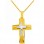Χρυσός βαπτιστικός σταυρός Κ14 με αλυσίδα