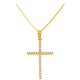 Χρυσός σταυρός Fashion K14 με αλυσίδα