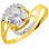 Χρυσό δαχτυλίδι μονόπετρο Κ14 με ζιργκόν