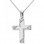 Λευκόχρυσος  βαπτιστικός σταυρός Κ14 με αλυσίδα